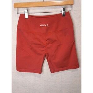 AUROLA Women's High Waist Seamless Ruched Butt‎ Shorts Coral Pink